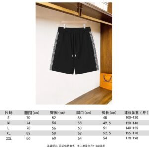 Louis Vuitton casual style black shorts