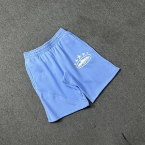 Corteiz casual light blue shorts