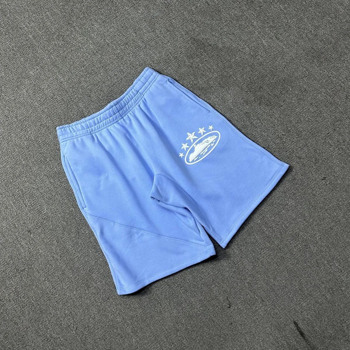 Corteiz casual light blue shorts