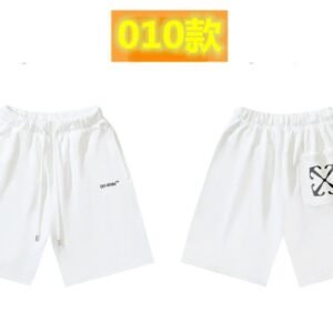 Off-White minimalist style white shorts