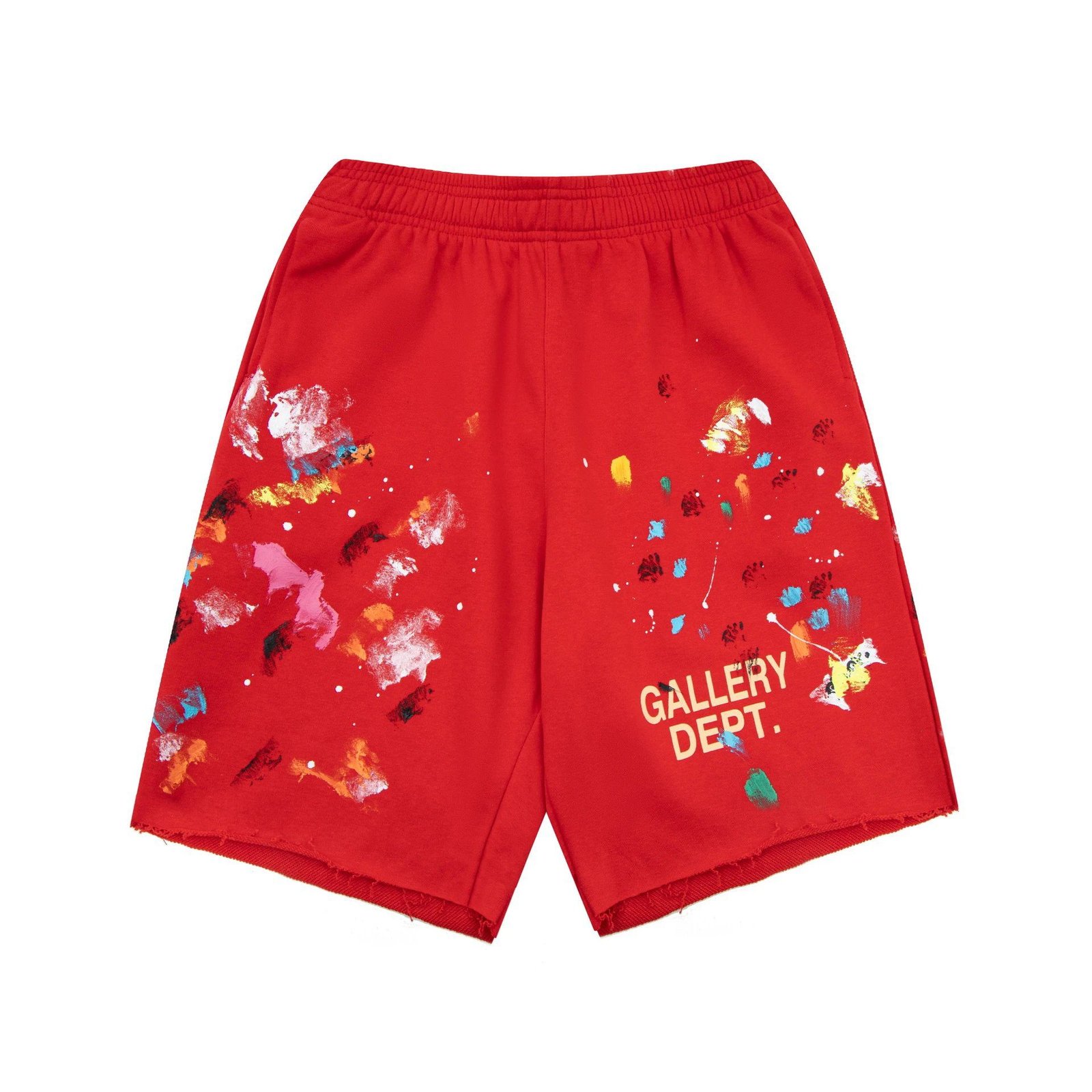 Gallery Dept Graffiti Style Red Shorts