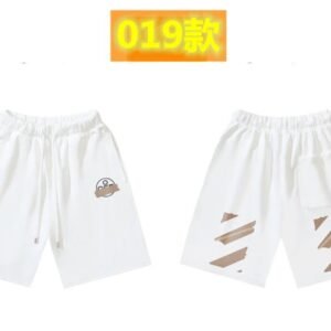 Off-White 019 trendy white shorts