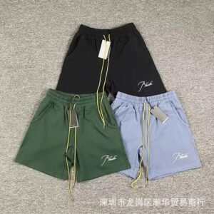 RHUDE minimalist style three-color shorts