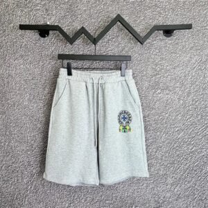 Chrome Hearts Grey Trendy Shorts