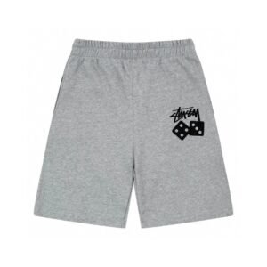 Stussy Dice Trendy Brand Grey Shorts