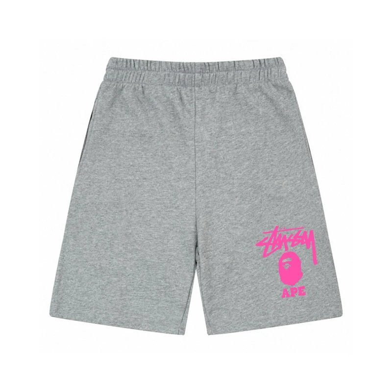 Stussy trendy brand gray shorts