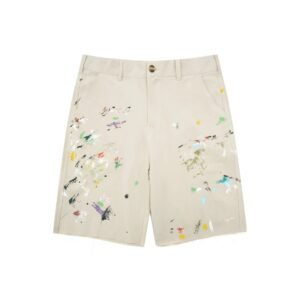 Gallery Dept Graffiti Style Beige Shorts