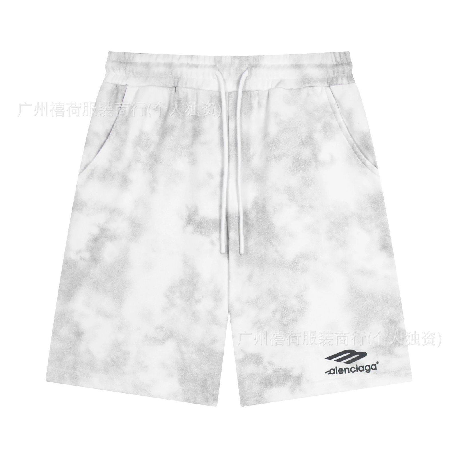Balenciaga tie-dye style shorts