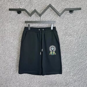 Chrome Hearts Embroidered Trendy Brand Black Shorts