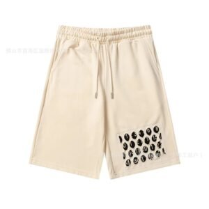 Maison Margiela digital-style beige shorts