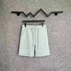 Chrome Hearts casual light gray shorts