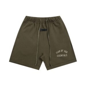 ESSENTIALS trendy brand army green shorts