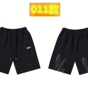 Off-White Style 011 Trendy Black Shorts