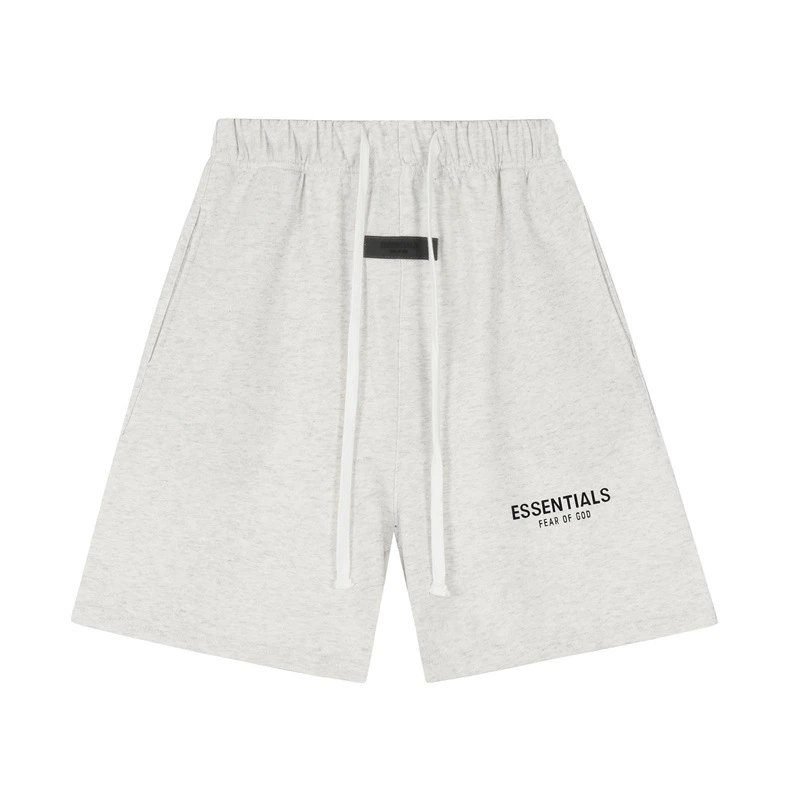 ESSENTIALS minimalist light gray shorts