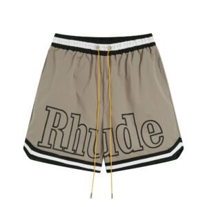 RHUDE sporty khaki shorts