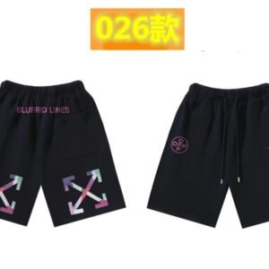 Off-White Style 026 Trendy Black Shorts