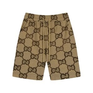 Gucci Double G Brown Retro Shorts