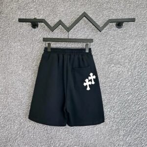Chrome Hearts Cross Trendy Cool Black Shorts