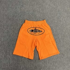Corteiz Printed Casual Orange Shorts