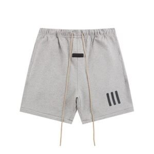 ESSENTIALS minimalist style grey shorts