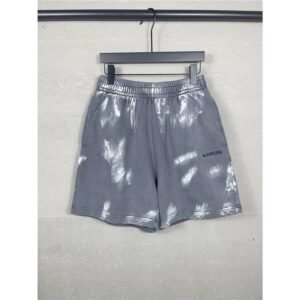 Balenciaga tie-dye style grey shorts