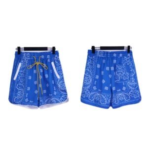 RHUDE Printed Casual Style Blue Shorts