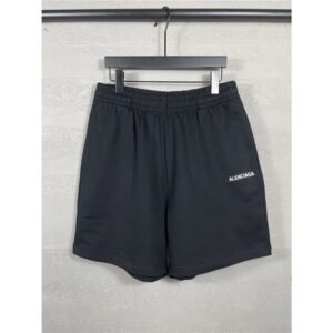 Balenciaga minimalist black shorts