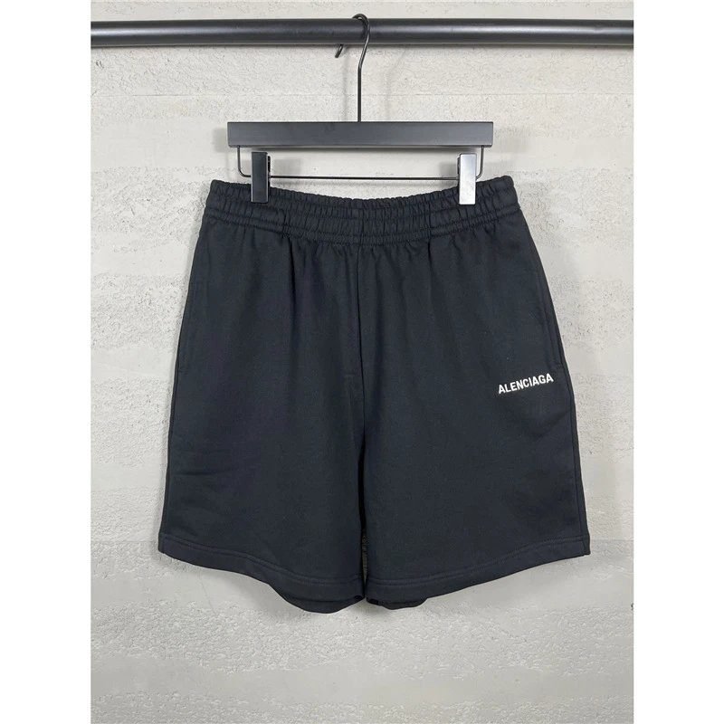 Balenciaga minimalist black shorts