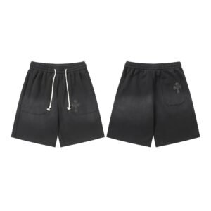 Chrome Hearts Cross Streetwear Brand Black Shorts