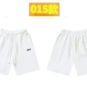 Off-White 015 Style Simple White Shorts