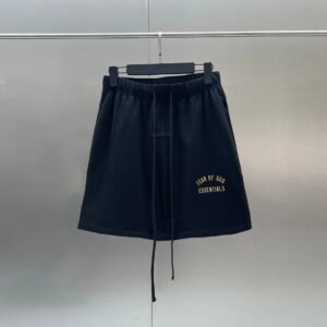 ESSENTIALS minimalist style black shorts