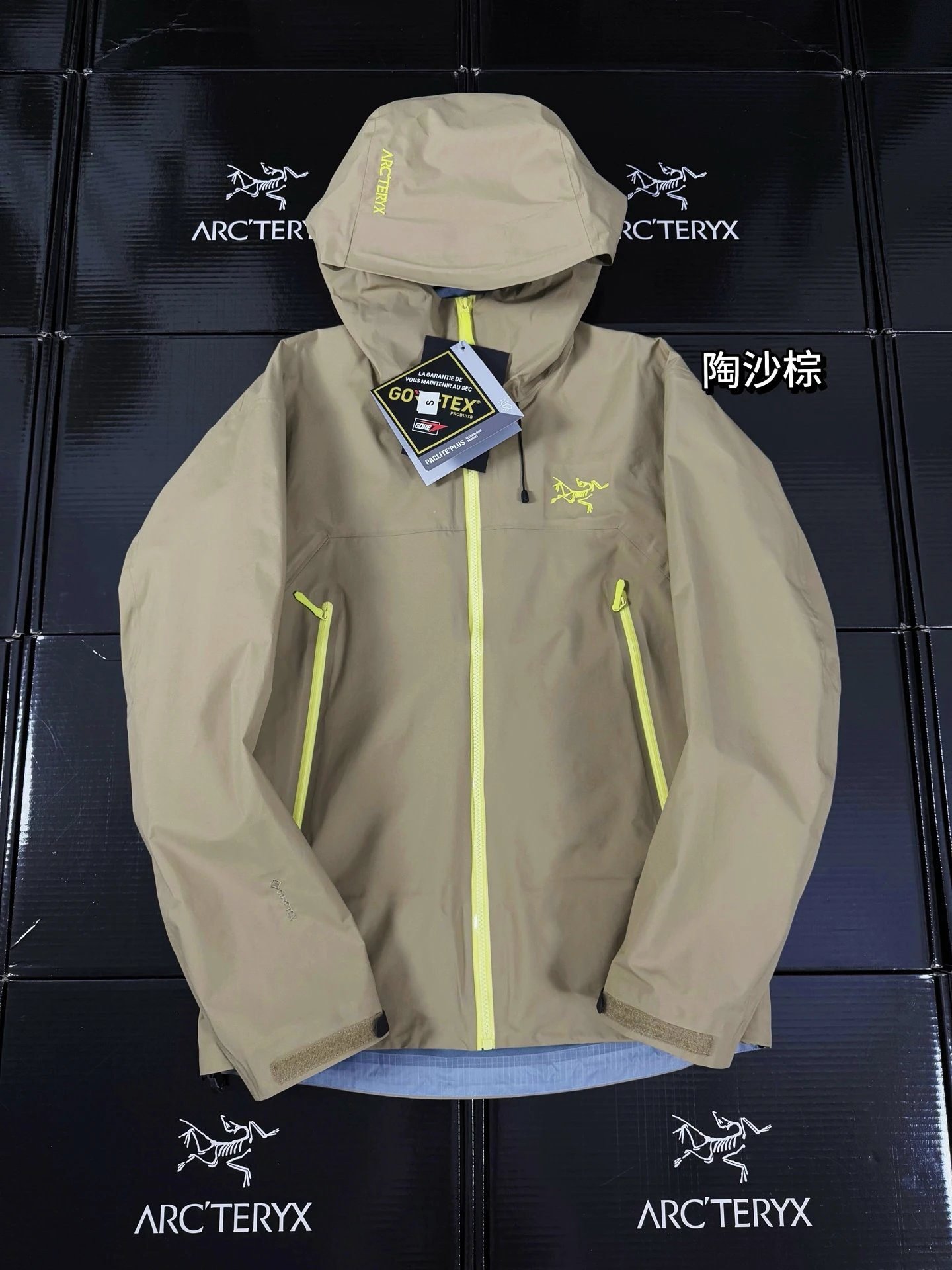 Arc’teryx Taupe Green Hardshell Jacket