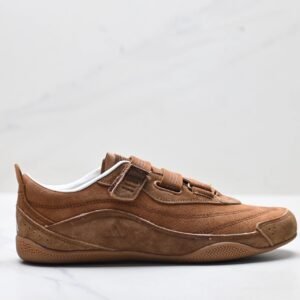 Adidas retro-style brown sports shoes
