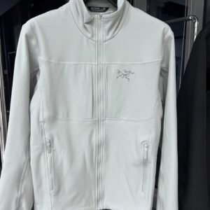Arc’teryx lightweight light gray jacket