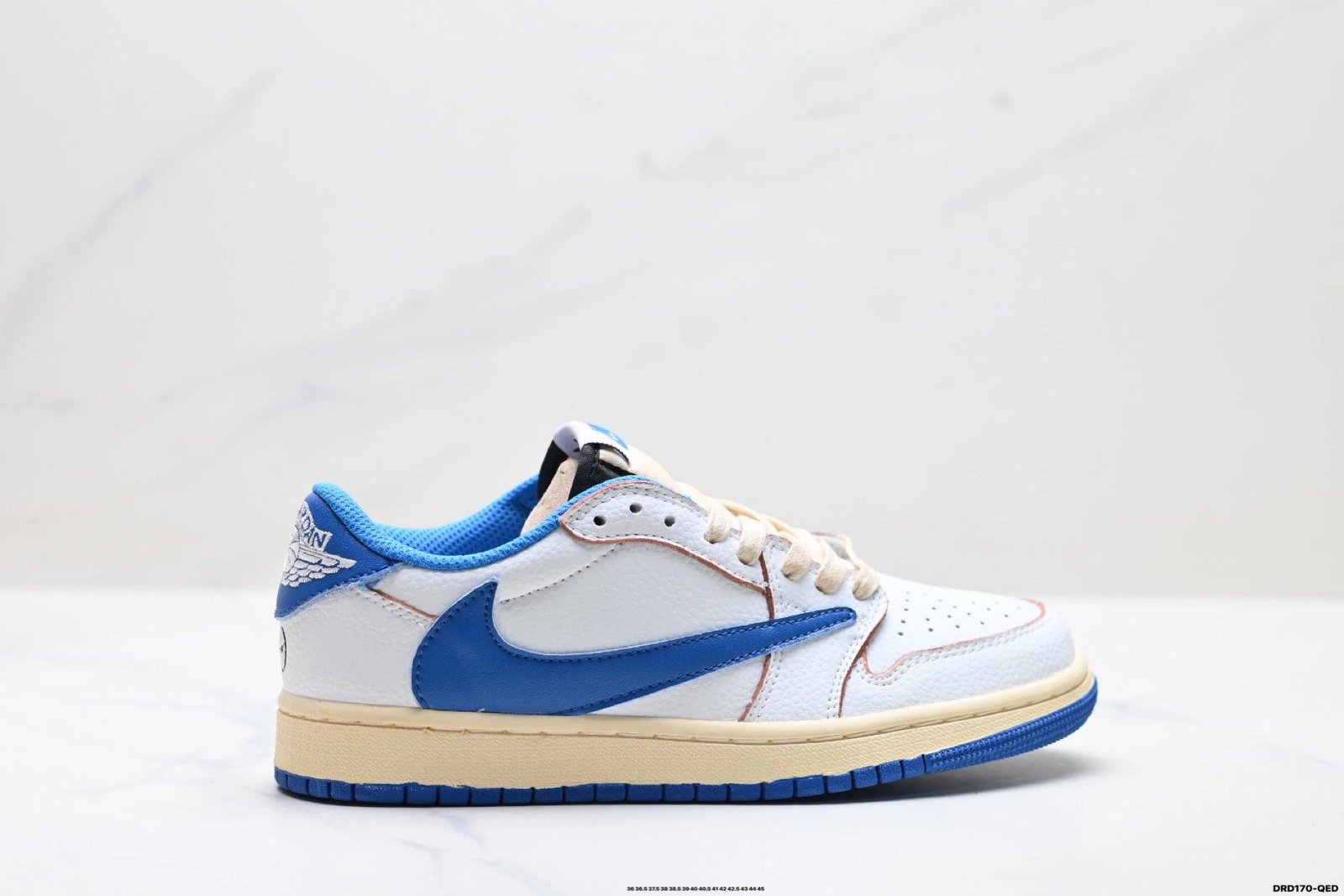 Nike Air Jordan low-top blue and white sports shoes