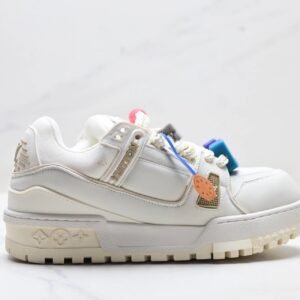 Louis Vuitton LV Trainer casual white shoes