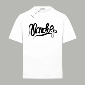Moncler minimalist style white T-shirt
