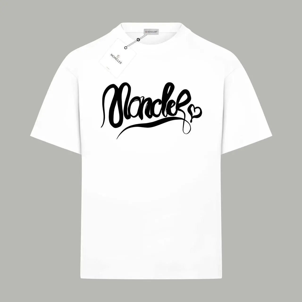 Moncler minimalist style white T-shirt