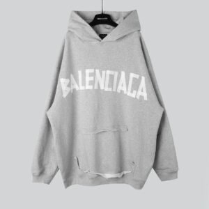 Balenciaga letter-style grey sweatshirt