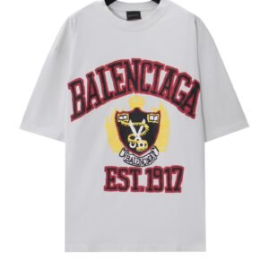 Balenciaga Badge Style White T-shirt