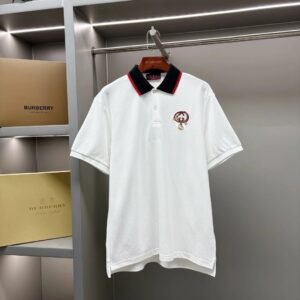 Gucci classic fashion white polo shirt