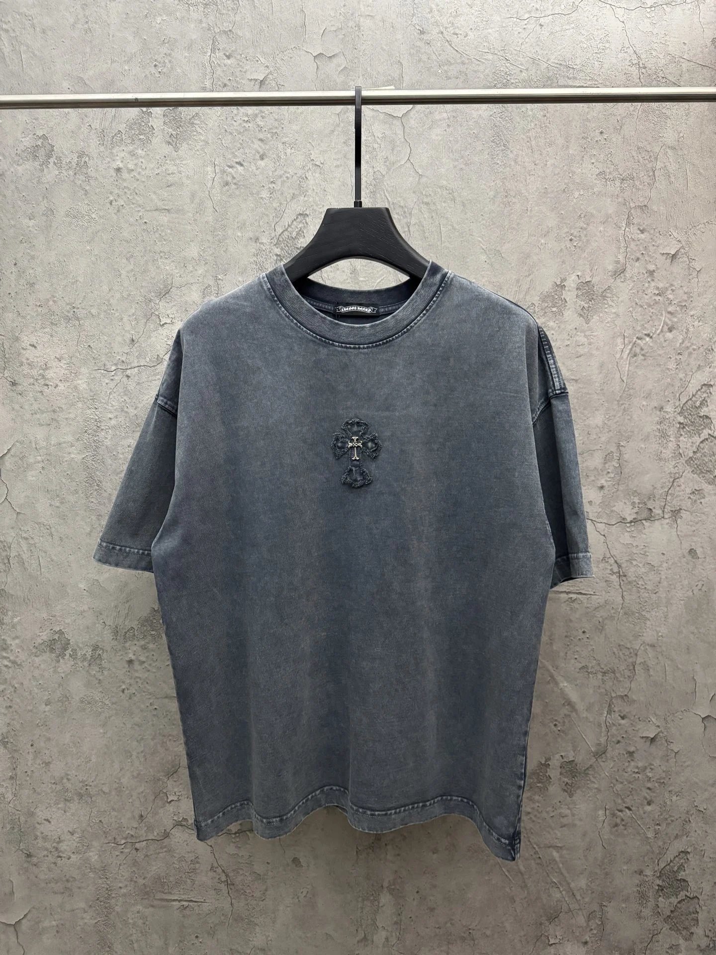 Chrome Hearts Cross Retro Style Gray T-shirt