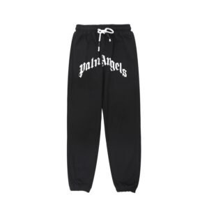 Palm Angels Gothic Style Black Sweatpants