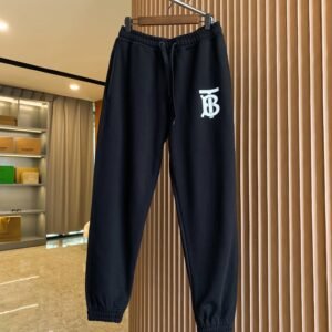 Burberry letter - printed casual black pants
