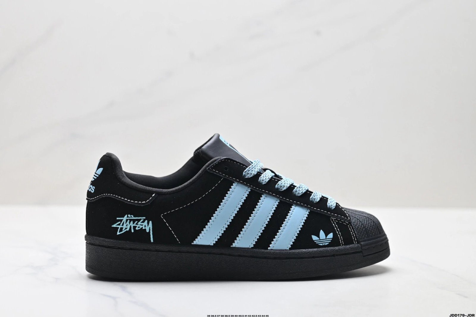 Adidas Originals Trendy Cool Black and Blue Shoes