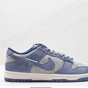 Nike Dunk Low Retro Style Blue-Gray Shoes