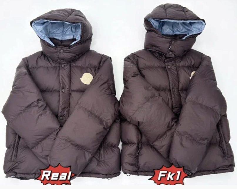 蒙口Moncler羽绒服复刻对比