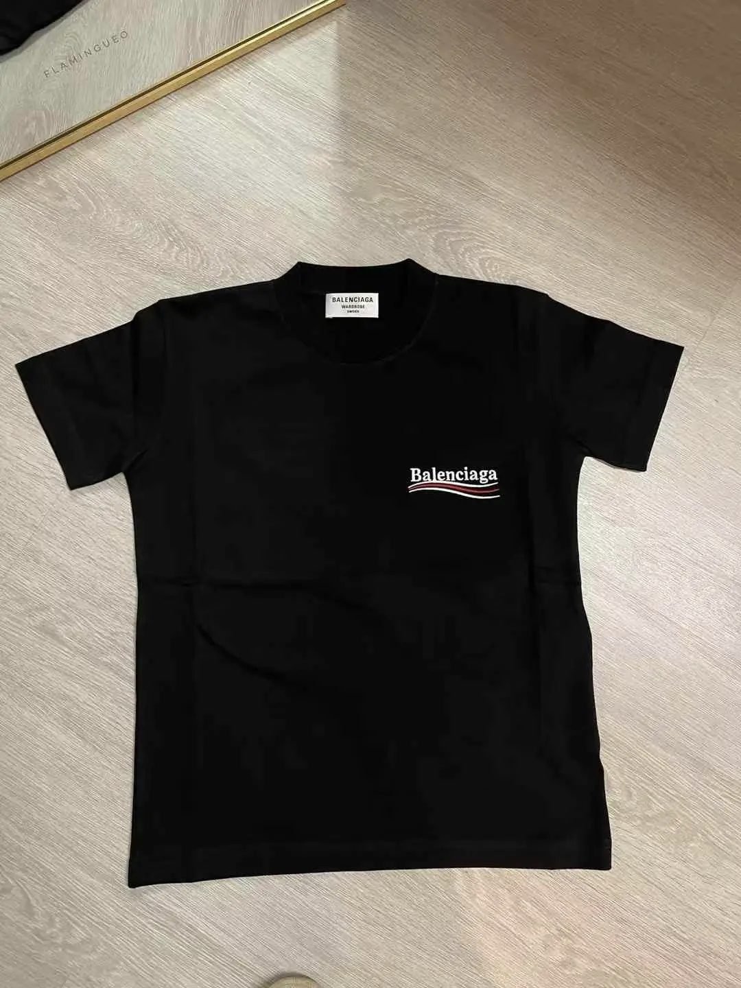 Balenciaga Campaign Tee - Logo Embroidery Detail