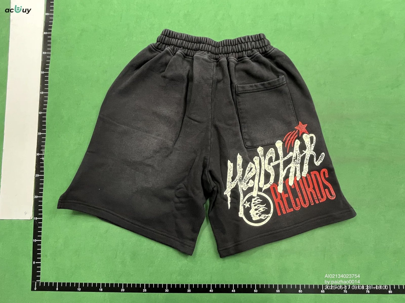 Hellstar Summer Shorts QC Showcase - Detailed view of replica quality