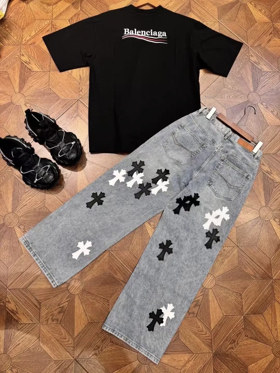 Litbuy OOTD - Balenciaga x Chrome Hearts Outfit Example